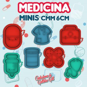 Kit Medicina 7 piezas | Cortadores Minis 6cm | ENVIO GRATIS!