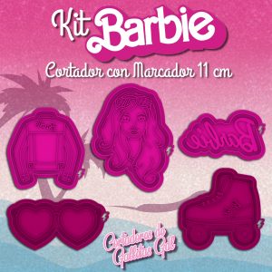 Kit Barbie 5 piezas | Cortadores estándar 11cm | ENVIO GRATIS!