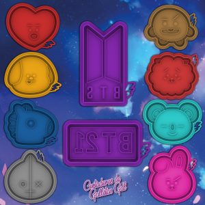 Kit BTS 10 piezas | Cortadores Minis 6cm | ENVIO GRATIS!