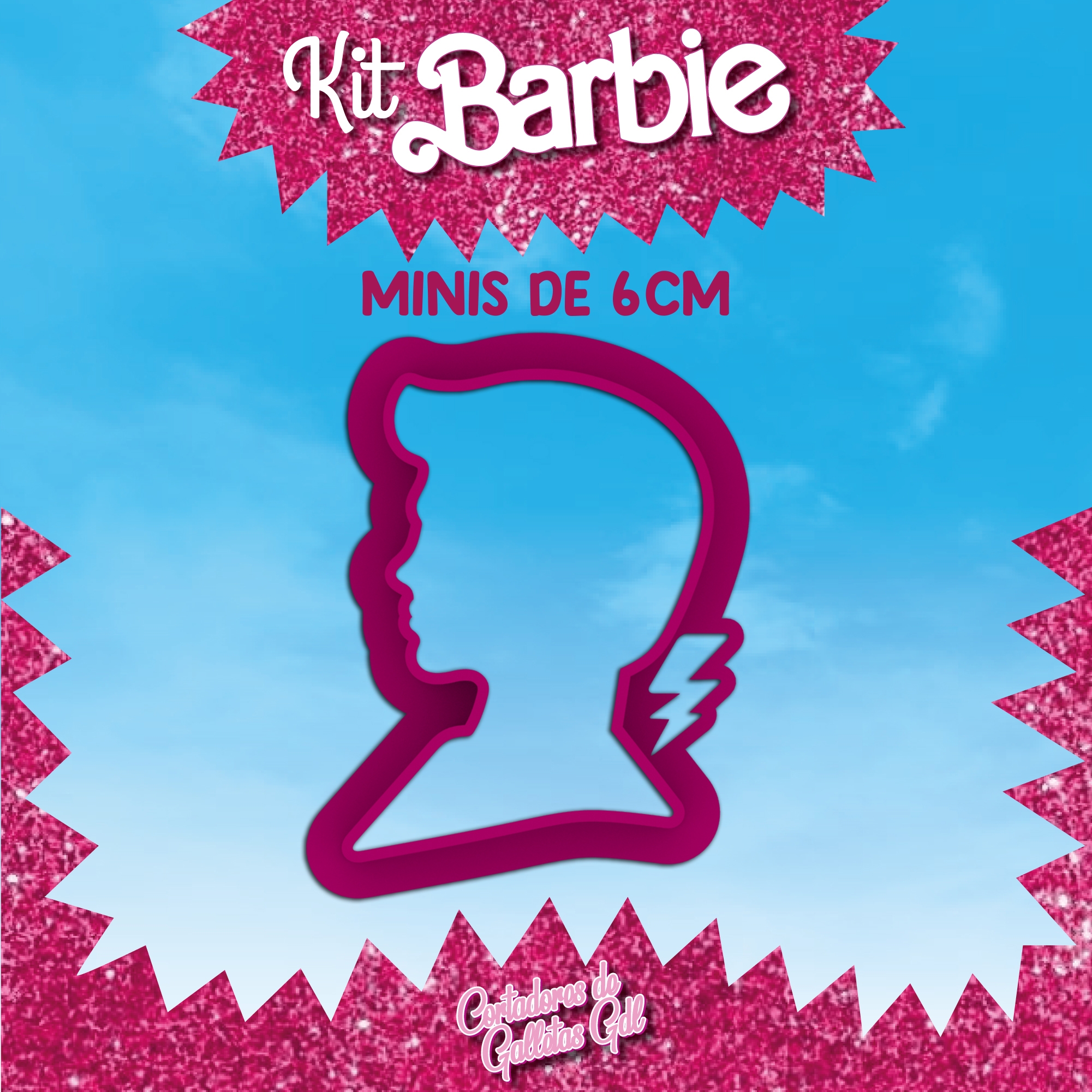 Cortador Carro da Barbie 6cm