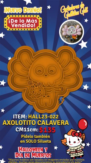 Axolotito calavera