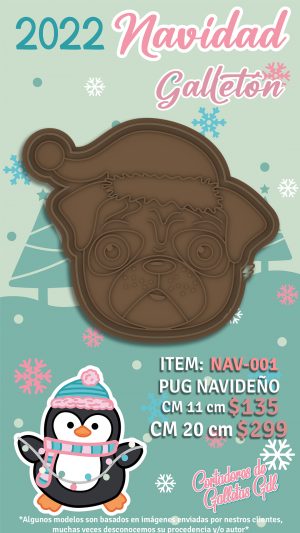 Pug navideño