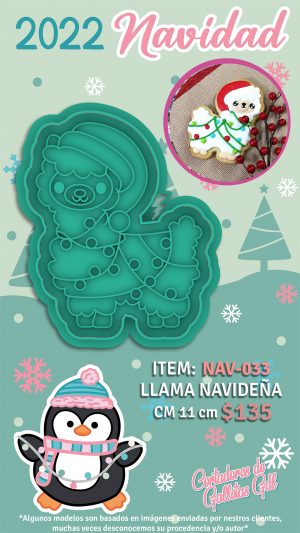 Llama navideña