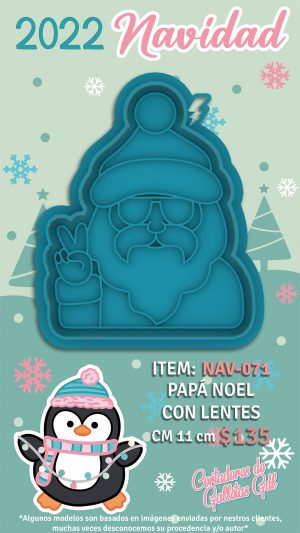 Papá Noel con lentes