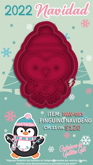 Pingüino navideño
