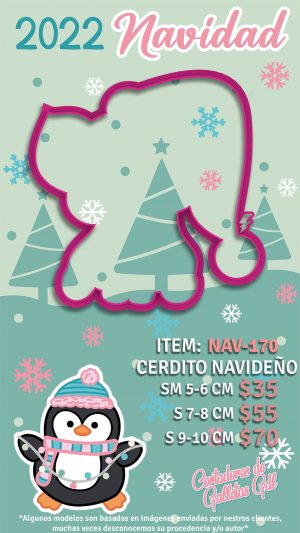 Cerdito navideño