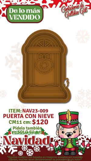 Puerta con nieve