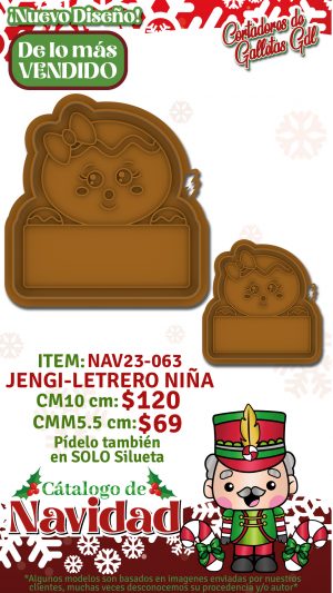 Jengi-letrero niña