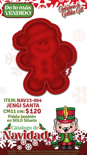 Jengi santa - Cortador con Marcador 11cm