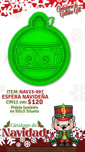 Esfera navideña - Cortador con Marcador 11cm