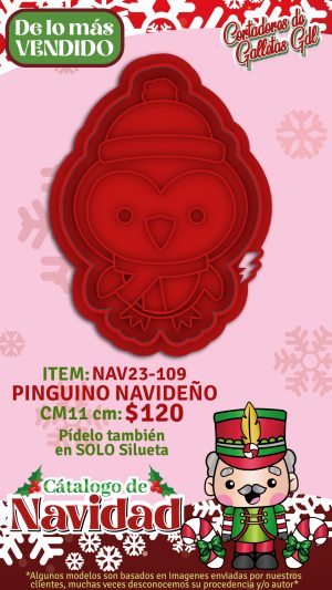 Pinguino navideño