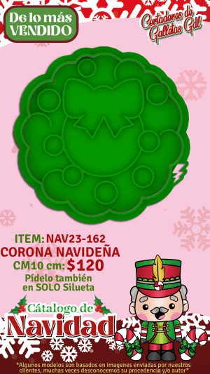 Corona de navidad - Cortador con Marcador 10cm