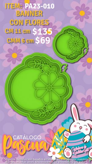Banner con flores