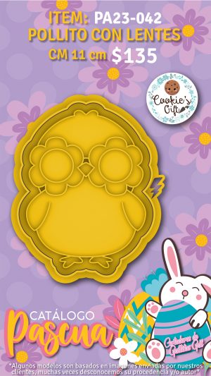 Pollito con lentes