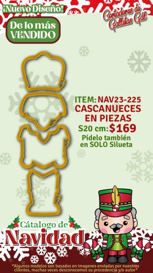 Cascanueces en piezas