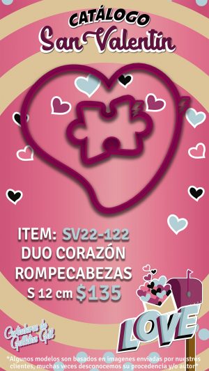 Duo corazon rompecabezas