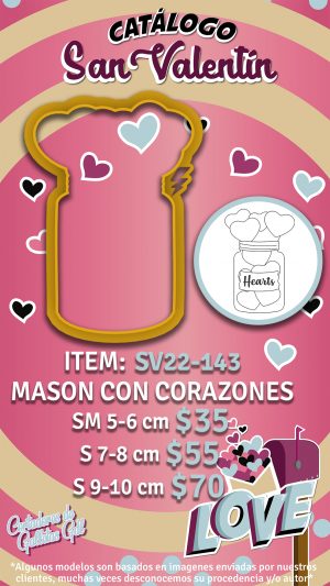 Mason con corazones
