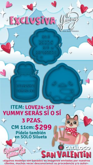 Yummy Seras si o si 3 Piezas