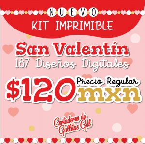 Kit Imprimible San Valentín v2-24 | El mas completo!!