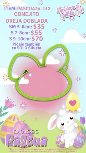 Conejito oreja doblada