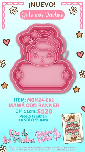Mamà con banner