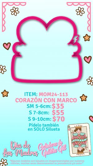 Corazon con marco