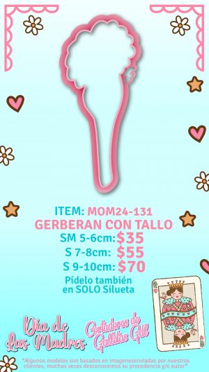 Gerbera con tallo