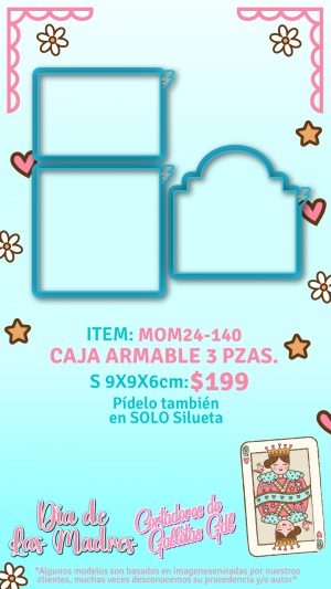 Caja armable 9x9x6cm