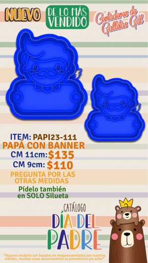 Papà con banner