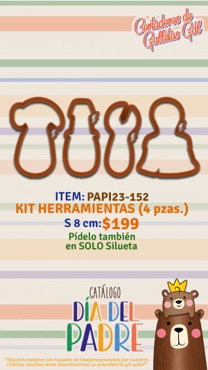 Kit herramientas 4 piezas