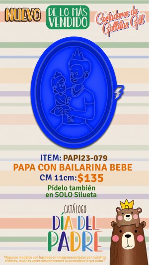 Papà con bailarina bebe