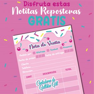 Nota de Venta Gratuita! | Para tus pedidos!