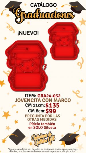 Jovencita con marco