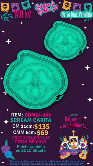 Scream Carita - Cortador con Marcador 6cm