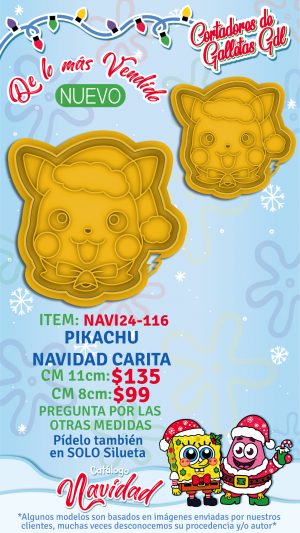 Pikachu navidad carita