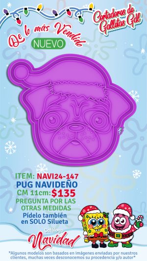 Pug navideño