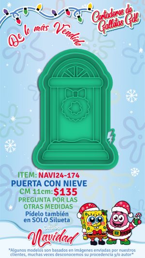 Puerta con nieve