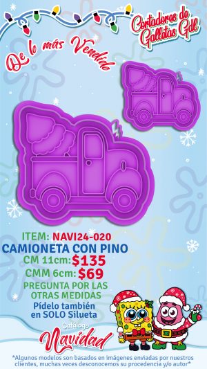 Camioneta con pino