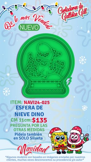 Esfera de nieve Dino
