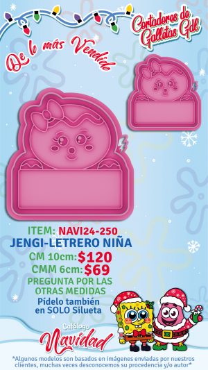 Jengi-letrero niña
