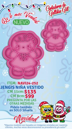 Jengis niña vestido