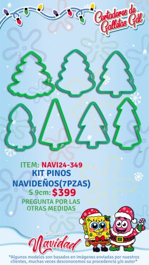 Kit pinos navideños