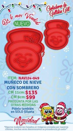 Muñeco de nieve con sombrero
