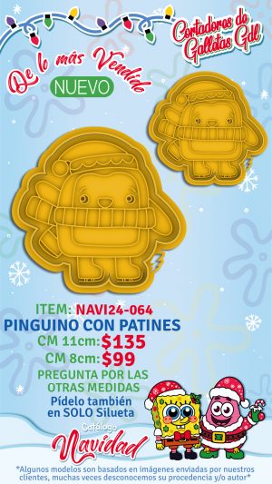 Pinguinito con patines