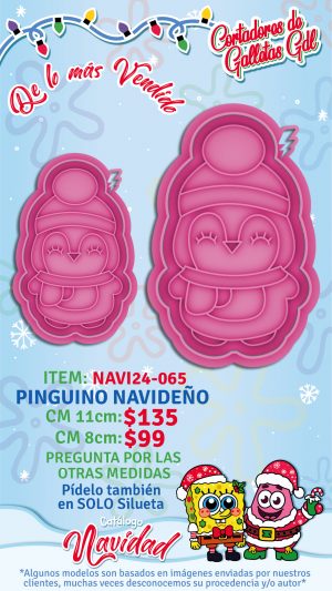 Pinguino navideño