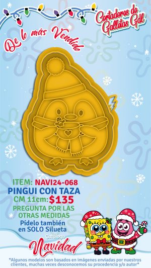 Pingui con taza