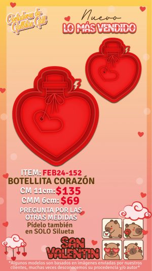 Botellita corazón