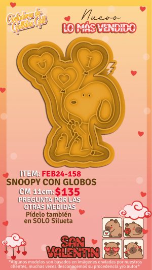 Snoopy con globos