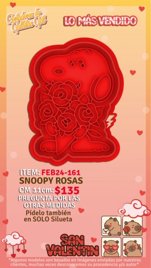 Snoopy rosas