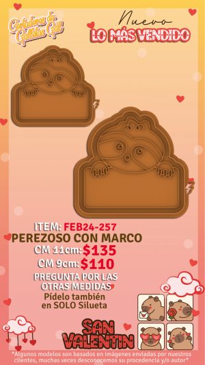 Perezoso con marco